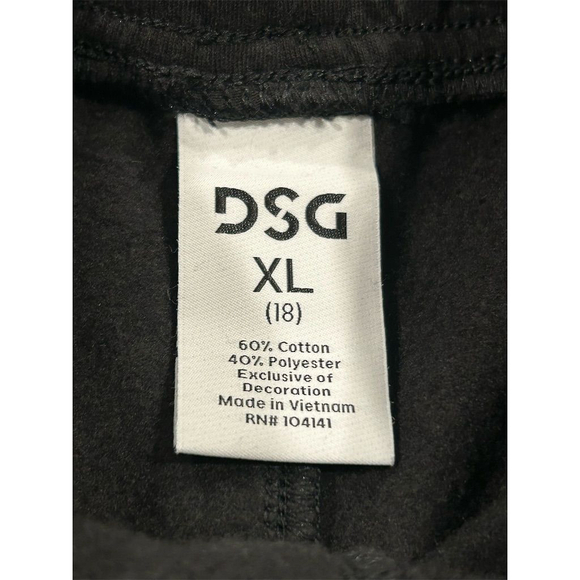DSG Athletic Shorts Boys Size XL 18 Black Pocketed Elastic Waistband Knit NEW - Picture 6 of 9